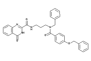 N-[3-[(4-benzoxybenzoyl)-benzyl-amino]propyl]-4-keto-3H-quinazoline-2-carboxamide