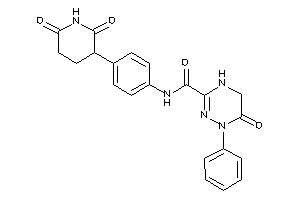 Image of N-[4-(2,6-diketo-3-piperidyl)phenyl]-6-keto-1-phenyl-4,5-dihydro-1,2,4-triazine-3-carboxamide