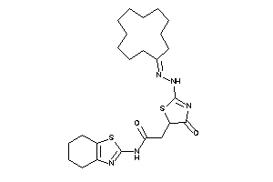 2-[2-(N'-cyclododecylidenehydrazino)-4-keto-2-thiazolin-5-yl]-N-(4,5,6,7-tetrahydro-1,3-benzothiazol-2-yl)acetamide