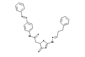 2-[4-keto-2-[N'-(3-phenylpropylidene)hydrazino]-2-thiazolin-5-yl]-N-(4-phenylazophenyl)acetamide