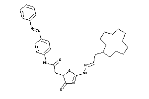 Image of 2-[2-[N'-(2-cyclododecylethylidene)hydrazino]-4-keto-2-thiazolin-5-yl]-N-(4-phenylazophenyl)acetamide