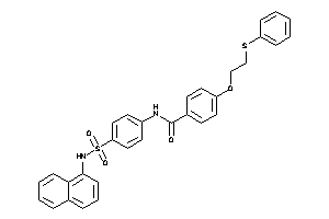 Image of N-[4-(1-naphthylsulfamoyl)phenyl]-4-[2-(phenylthio)ethoxy]benzamide