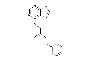 2-(thieno[2,3-d]pyrimidin-4-ylthio)acetic Acid Benzyl Ester