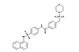 4-(morpholinosulfonylmethyl)-N-[4-(1-naphthylsulfamoyl)phenyl]benzamide