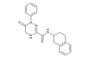 Image of 6-keto-1-phenyl-N-tetralin-2-yl-4,5-dihydro-1,2,4-triazine-3-carboxamide