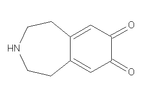 Image of 2,3,4,5-tetrahydro-1H-3-benzazepine-7,8-quinone