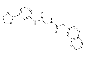 Image of N-[3-(1,3-dithiolan-2-yl)phenyl]-2-[[2-(2-naphthyl)acetyl]amino]acetamide