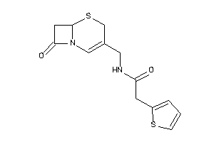 Image of N-[(8-keto-5-thia-1-azabicyclo[4.2.0]oct-2-en-3-yl)methyl]-2-(2-thienyl)acetamide