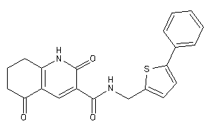 Image of 2,5-diketo-N-[(5-phenyl-2-thienyl)methyl]-1,6,7,8-tetrahydroquinoline-3-carboxamide