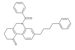 5-benzoyl-3-(4-phenylbutyl)-6,7,8,9-tetrahydrophenanthridin-10-one