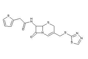 N-[8-keto-3-[(1,3,4-thiadiazol-2-ylthio)methyl]-5-thia-1-azabicyclo[4.2.0]oct-2-en-7-yl]-2-(2-thienyl)acetamide