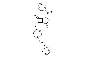Image of 6-(4-benzoxybenzyl)-2-benzoyl-4-thioxo-2,6-diazabicyclo[3.2.0]heptan-7-one