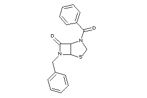 2-benzoyl-6-benzyl-4-thia-2,6-diazabicyclo[3.2.0]heptan-7-one