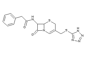 N-[8-keto-3-[(1H-tetrazol-5-ylthio)methyl]-5-thia-1-azabicyclo[4.2.0]oct-2-en-7-yl]-2-phenyl-acetamide