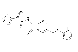 Image of N-[8-keto-3-[(1H-tetrazol-5-ylthio)methyl]-5-thia-1-azabicyclo[4.2.0]oct-2-en-7-yl]-2-(2-thienyl)acrylamide