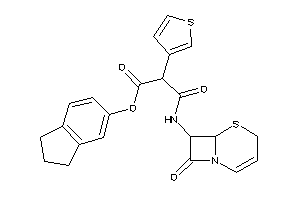 Image of 3-keto-3-[(8-keto-5-thia-1-azabicyclo[4.2.0]oct-2-en-7-yl)amino]-2-(3-thienyl)propionic Acid Indan-5-yl Ester