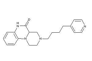 Image of 3-[4-(4-pyridyl)butyl]-2,4,4a,6-tetrahydro-1H-pyrazino[1,2-a]quinoxalin-5-one