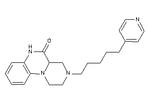 Image of 3-[5-(4-pyridyl)pentyl]-2,4,4a,6-tetrahydro-1H-pyrazino[1,2-a]quinoxalin-5-one