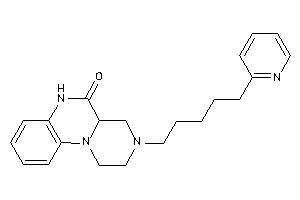 Image of 3-[5-(2-pyridyl)pentyl]-2,4,4a,6-tetrahydro-1H-pyrazino[1,2-a]quinoxalin-5-one