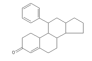 Image of 11-phenyl-1,2,6,7,8,9,10,11,12,13,14,15,16,17-tetradecahydrocyclopenta[a]phenanthren-3-one