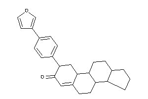 Image of 2-[4-(3-furyl)phenyl]-1,2,6,7,8,9,10,11,12,13,14,15,16,17-tetradecahydrocyclopenta[a]phenanthren-3-one