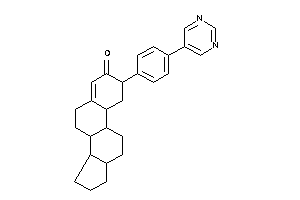 2-[4-(5-pyrimidyl)phenyl]-1,2,6,7,8,9,10,11,12,13,14,15,16,17-tetradecahydrocyclopenta[a]phenanthren-3-one