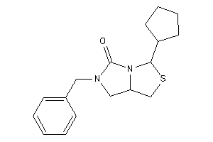 6-benzyl-3-cyclopentyl-1,3,7,7a-tetrahydroimidazo[1,5-c]thiazol-5-one
