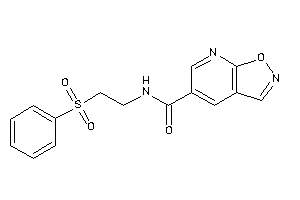 N-(2-besylethyl)isoxazolo[5,4-b]pyridine-5-carboxamide