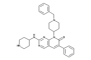 Image of 8-(1-benzyl-4-piperidyl)-6-phenyl-2-(4-piperidylamino)pyrido[2,3-d]pyrimidin-7-one
