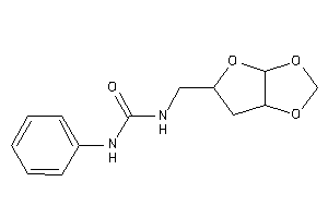 1-(3a,5,6,6a-tetrahydrofuro[2,3-d][1,3]dioxol-5-ylmethyl)-3-phenyl-urea