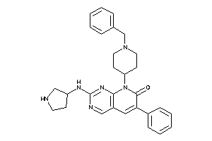 Image of 8-(1-benzyl-4-piperidyl)-6-phenyl-2-(pyrrolidin-3-ylamino)pyrido[2,3-d]pyrimidin-7-one