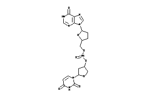 1-[4-[[5-(6-keto-1H-purin-9-yl)tetrahydrofuran-2-yl]methoxyphosphonoyloxy]tetrahydrofuran-2-yl]pyrimidine-2,4-quinone