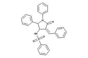 Image of N-(4-benzal-5-keto-1,2-diphenyl-pyrrolidin-3-yl)benzenesulfonamide