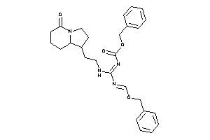 N-[N'-carbobenzoxy-N-[2-(5-ketoindolizidin-1-yl)ethyl]amidino]formimidic Acid Benzyl Ester