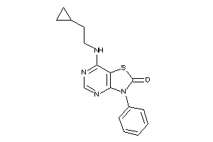 7-(2-cyclopropylethylamino)-3-phenyl-thiazolo[4,5-d]pyrimidin-2-one