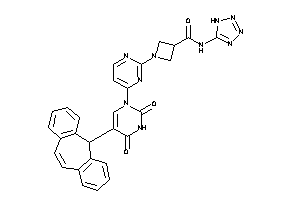 1-[4-(2,4-diketo-5-BLAHyl-pyrimidin-1-yl)pyrimidin-2-yl]-N-(1H-tetrazol-5-yl)azetidine-3-carboxamide