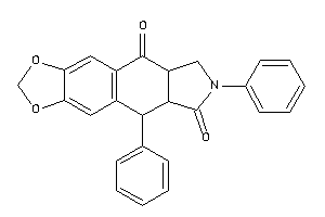5,7-diphenyl-5,5a,8,8a-tetrahydro-[1,3]benzodioxolo[6,5-f]isoindole-6,9-quinone