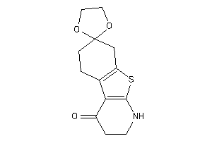 Image of Spiro[1,2,3,5,6,8-hexahydrobenzothiopheno[2,3-b]pyridine-7,2'-1,3-dioxolane]-4-one