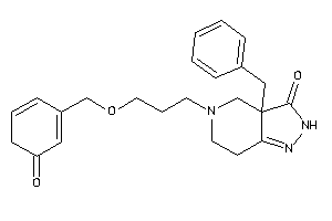 Image of 3a-benzyl-5-[3-[(3-ketocyclohexa-1,5-dien-1-yl)methoxy]propyl]-2,4,6,7-tetrahydropyrazolo[4,3-c]pyridin-3-one