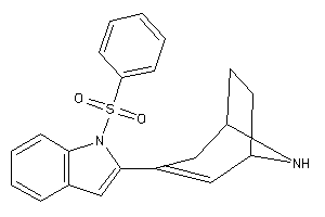 Image of 2-(8-azabicyclo[3.2.1]oct-2-en-3-yl)-1-besyl-indole