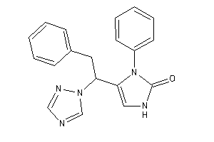 Image of 1-phenyl-5-[2-phenyl-1-(1,2,4-triazol-1-yl)ethyl]-4-imidazolin-2-one