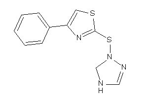 2-(3,4-dihydro-1,2,4-triazol-2-ylthio)-4-phenyl-thiazole