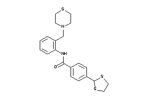 Image of 4-(1,3-dithiolan-2-yl)-N-[2-(thiomorpholinomethyl)phenyl]benzamide