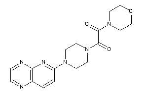 Image of 1-morpholino-2-(4-pyrido[2,3-b]pyrazin-6-ylpiperazino)ethane-1,2-dione