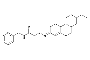 Image of N-(2-pyridylmethyl)-2-(1,2,6,7,8,9,10,11,12,13,14,15,16,17-tetradecahydrocyclopenta[a]phenanthren-3-ylideneamino)oxy-acetamide