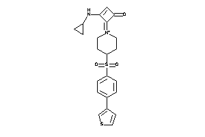 3-(cyclopropylamino)-4-[4-[4-(3-thienyl)phenyl]sulfonylpiperidin-1-ium-1-ylidene]cyclobut-2-en-1-one