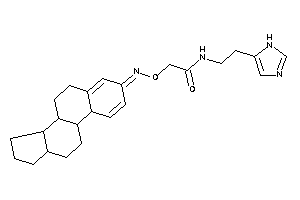 Image of 2-(6,7,8,9,10,11,12,13,14,15,16,17-dodecahydrocyclopenta[a]phenanthren-3-ylideneamino)oxy-N-[2-(1H-imidazol-5-yl)ethyl]acetamide