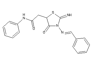 2-[3-(benzalamino)-2-imino-4-keto-thiazolidin-5-yl]-N-phenyl-acetamide