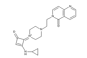 6-[2-[4-[2-(cyclopropylamino)-4-keto-cyclobut-2-en-1-ylidene]piperazin-4-ium-1-yl]ethyl]-1,6-naphthyridin-5-one