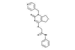 2-[[2-keto-1-(4-pyridylmethyl)-6,7-dihydro-5H-cyclopenta[d]pyrimidin-4-yl]thio]-N-phenyl-acetamide